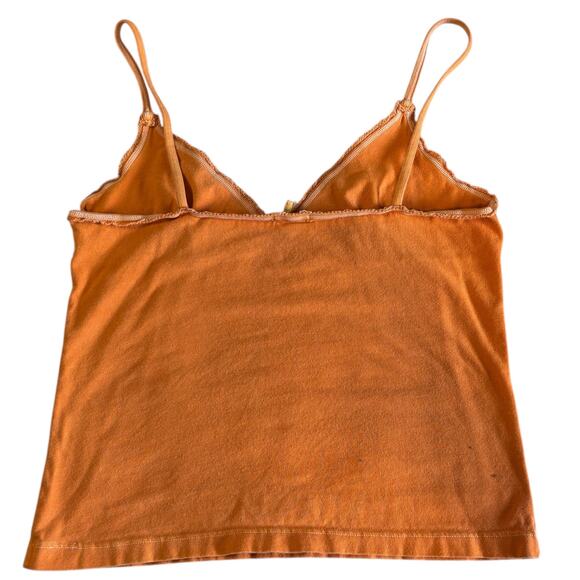 J. Crew Orange Cami Size Medium Summer Staple Beach Wear - Picture 3 of 5